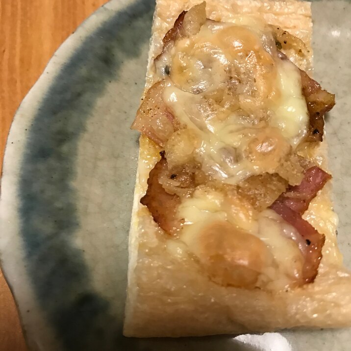 サクサク天かすとベーコンの油あげピザ レシピ 作り方 By ボンド子 楽天レシピ サクサク天かすとベーコンの油あげピザ レシピ 作り方 By ボンド子 楽天レシピ